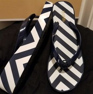 Michael Kors Bedford Flip Flop blue white